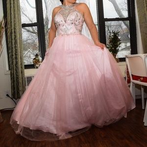 NWOT MAC DUGGAL Beaded Bodice Tulle Ballgown sz 6